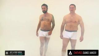 DEVILS GANGBANG - Alluring Afro Beauty Covered in Cum During Multiracial Gang Sex