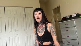 'Screaming Goth Stepsis Gangbanged by Creampuff Cock🌭 in Sick Household Shag'