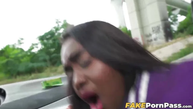 Hot ebony Blair Saenz craves cash in exchange for a hard fuck