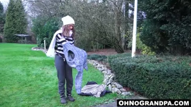 Old hunk and the Cute Homeless Bunny Baby