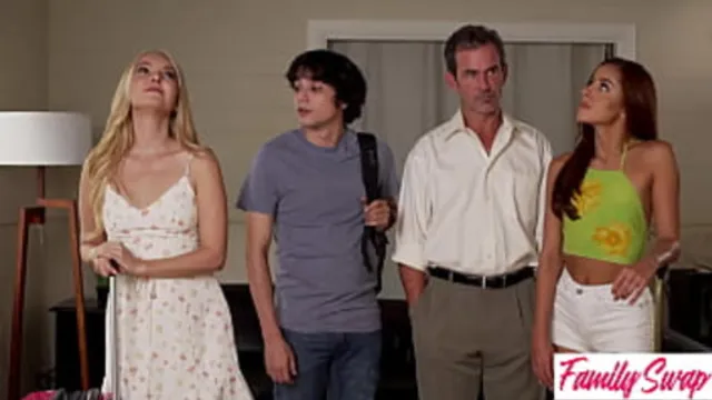 Nudist Aaliyah guides girlfriend in yoga &mdash;  leading to a sensual swap and intimate encounter