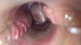 Throbbing orgasm inside the vagina