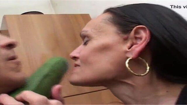 Hot Granny Takes Courgette and Shaft in Hilarious Parody