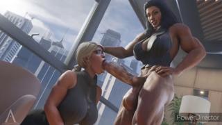 SUKI X FUTA MOMMY (gets an intense throatjob and swallows a giant load)