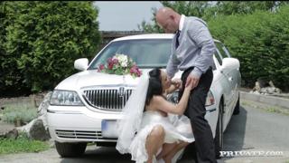 Dirty Whore Gets fucked to Orgasmic Ecstasy by the Groom on Her Wedding Night