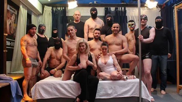 Senior ladies soaked in cum