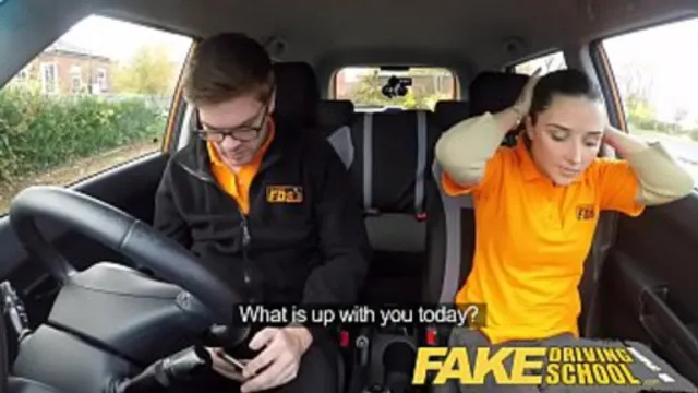 Little English teen receives intense cock🌭-pounding after fake driving lesson