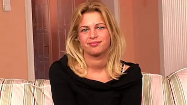 Two Thick Sticks for a Stunning Brunette