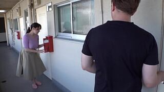 Titantic Titty-Treater Gapes Me, Neighbor's Big-Boobed Bimbo Gets Bang - Veranda Exposure