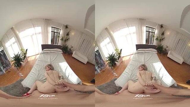 Busty Sladyen Skaya Is Waiting For A Proposal, In The Meantime She Slips Off Her Lingerie And Slides On Top Of You