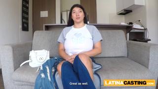 Huge Natural Tits Latina Amateur Gets Rough Throated
