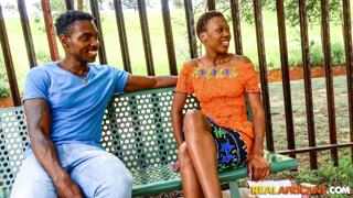 Quintessential ebony beauty yields to intense BBC pounding, short hair framing her eager features
