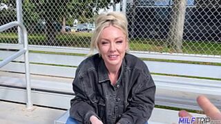 Blonde bitch gets pounded hard by monstrous cock🍆 in filthy 69 session