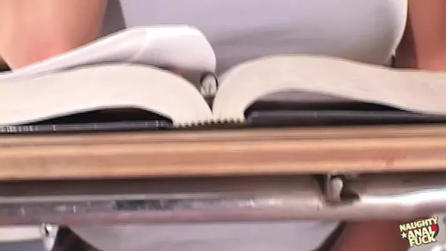 Haley Paige Tempts an Elderly Man in Detention with Her Kisses and Her Butt🍑